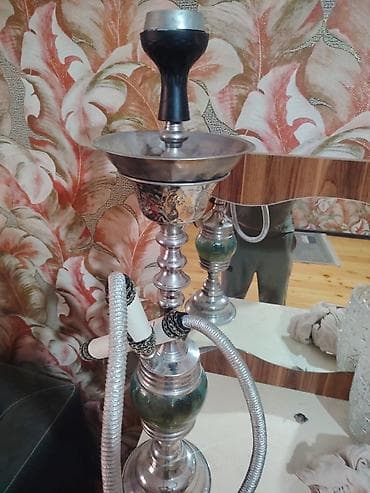 qəlyan icarə: Metallik qəlibli klassik nərgilə - Material: parlaq metal gövdə — 3