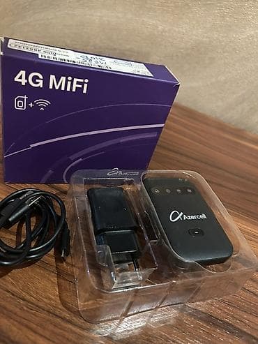 azeri selleri: Azercell 4G MiFi portativ mobil Wi‑Fi modem Xüsusiyyətlər: - 4G LTE — 1
