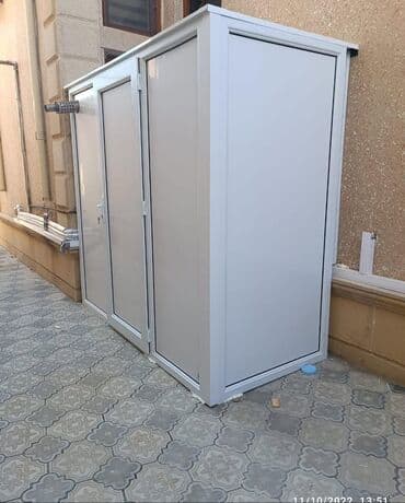 Plastik şkaflar balkonlar, lojikalar, bloklar, küçə üçün, kombi