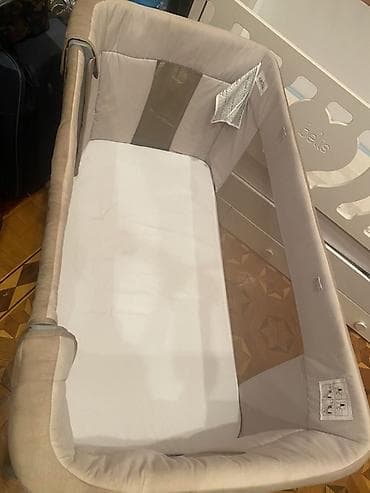 Uşaq mebeli: Chicco körpə beşik–yatırca (side-sleeping) və Kidilo yemək stulu dəsti — 2