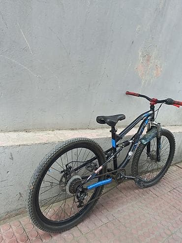 Velosiped aksesuarları: Dağ velosipedi – tam asqılı (ön amortizator + arxa yay), 26" təkərlər — 9