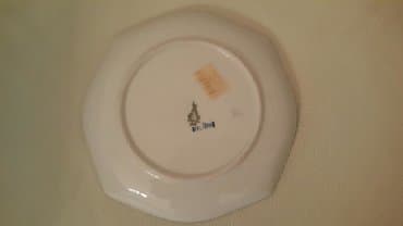 tarelka: Kasalar, 1 əd, rəng - Göy, Farfor, Rusiya — 2