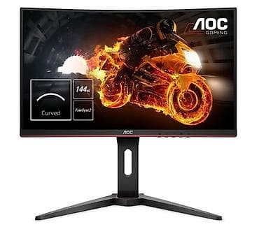 iphone 23: AOC C24G1 24" Gaming Monitor curved. Ekran qirigdi, teze alinib 2 ay — 3