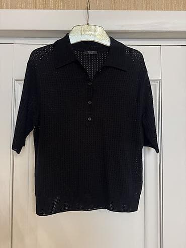 Polo köynək, Massimo Dutti, M, rəng - Qara