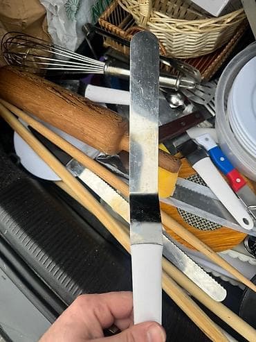 ovcu bıcağı: Mətbəx bıçaqları dəsti + plastik saxlama qutuları - Bıçaqlar: 6 ədəd — 5