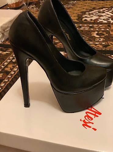 Tuflilər: Tuflilər, Ölçü: 35, rəng - Qara, Yeni — 3