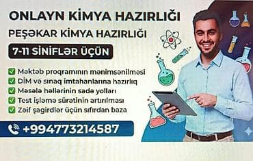 Repetitor, Kimya, Azərbaycan dili, Abituriyent hazırlığı, İmtahanlara hazırlıq