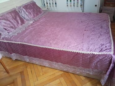 Yataq üçün Yeni Qaşlı rəng - Çəhrayı Yataq örtüyü, Pulsuz çatdırılma, Ünvandan götürmə