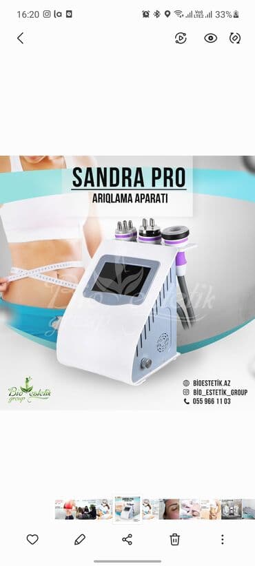 manikür aparatı: Kavitasiya, RF liftinq, Vakuum massaj, Təlim keçirilir — 1