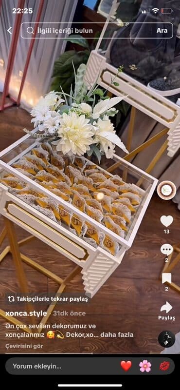 Ev saatları: Şekilde gorduyunuz xonçanin eynisi 12 ededi cemi 1 defe istifade — 2