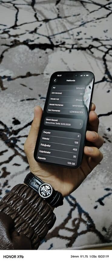 en ucuz iphone 11 pro: IPhone 16, 128 GB, Qara, Face ID — 2