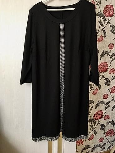 Qara rəngli qadın donu,ortada ve eteyde qashlarla bezedilib,6XL lalafo.az -da Qara rəngli qadın donu,ortada ve eteyde qashlarla bezedilib,6XL