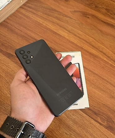 iphone 7 plus ekran: Samsung Galaxy A32, 128 GB, rəng - Qara, Sensor, Barmaq izi, İki sim kartlı — 1