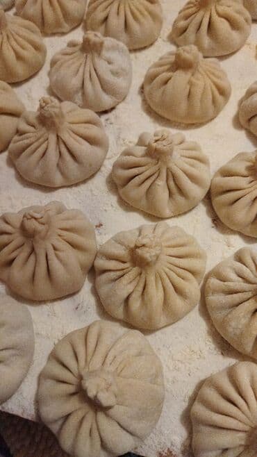 Мясная и рыбная продукция: Qışın yeməyi 🌨️ Halal, təmiz ətdən ləzzətli gürcü xəngəli. 😋Bişdikcə — 2