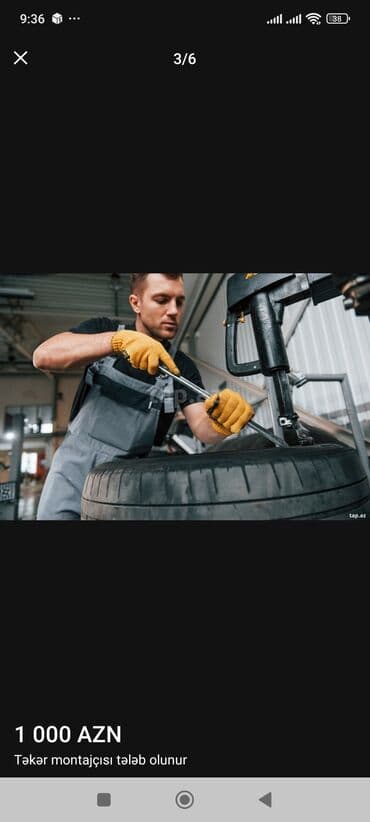 bolt taksi park: Vakansiya: Təkər montajçısı İşin təsviri: - Minik və yüngül yük — 4