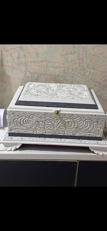 dekor evler: Qranit/akril daşdan dekorativ qutu - Material: süni daş/qranit tipli — 5
