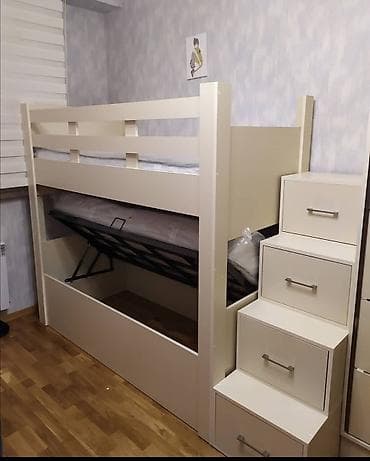 Oğlan və qız üçün, Yeni, Çarpayı, Matras ilə, Siyirməli, Laminat