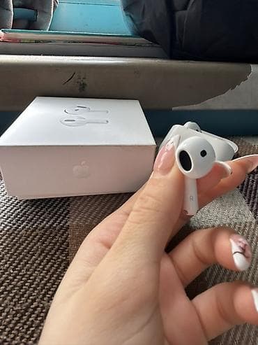 mp3 fm modulator: Simsiz (Bluetooth) Qulaqcıqlar, Apple, rəng - Ağ — 3