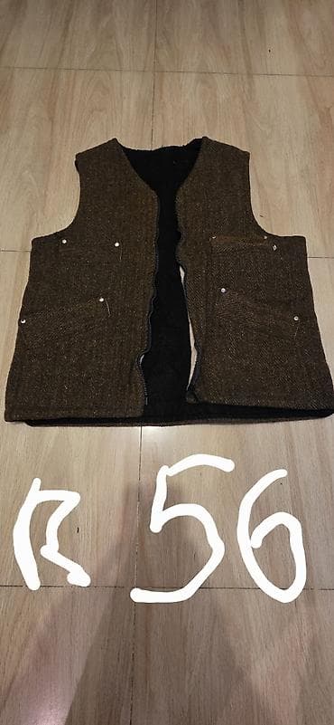 Kişi üçün isti jilet - Ölçü: 56 (şəkildə qeyd olunub) - Rəng: tünd