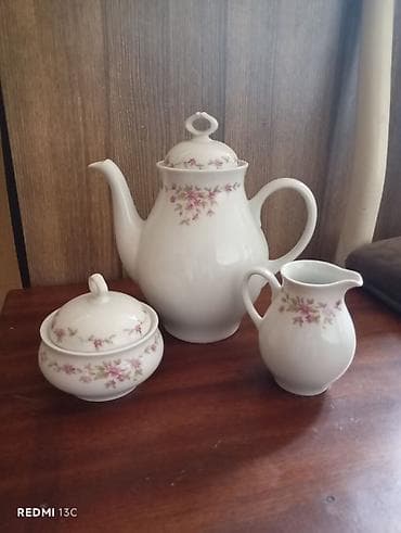 dib: Çay dəsti, rəng - Ağ, Farfor, Epiag, Çexiya — 1