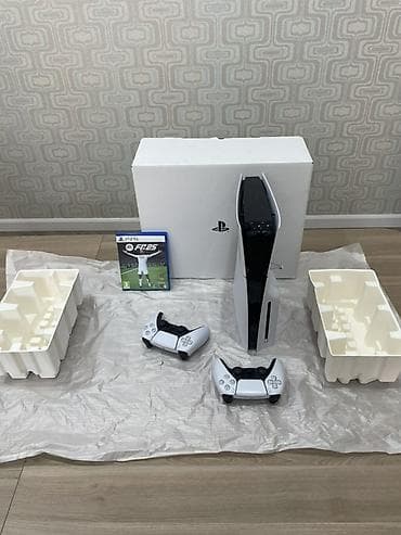 PS5 (Sony PlayStation 5): PS5 slim 1TB Disk versiya. 10 gün istifadə olunub. Tam ideal — 3