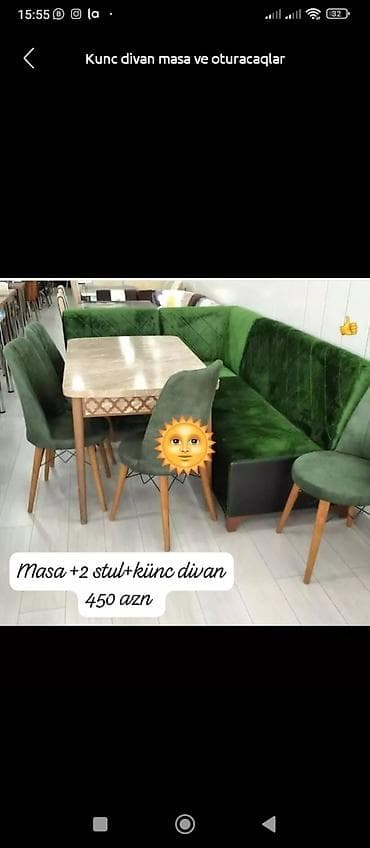 usdul usdol: Yeni, Künc divan, Mətbəx üçün, Qonaq otağı üçün, Açılan — 1