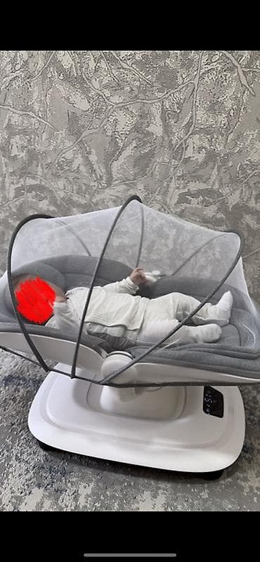 Uşaq mebeli: Oğlan və qız üçün, Dördbucaq, Beşik, Dəstsiz, Matras ilə, Yellənmə mexanizm ilə — 2