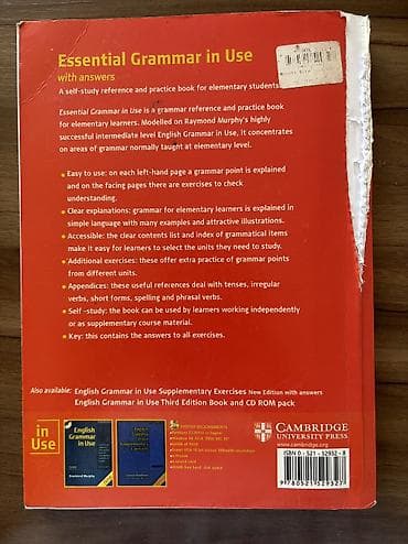 Məhsul: Essential Grammar in Use – Raymond Murphy (Cambridge — 2