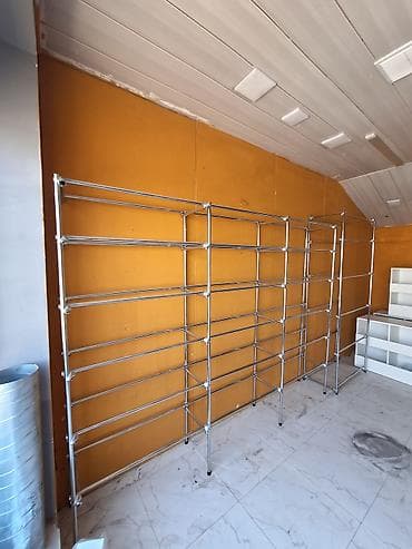 stellaj: Mağaza/ofis üçün vitrin və anbar rəf sistemləri - Material — 8