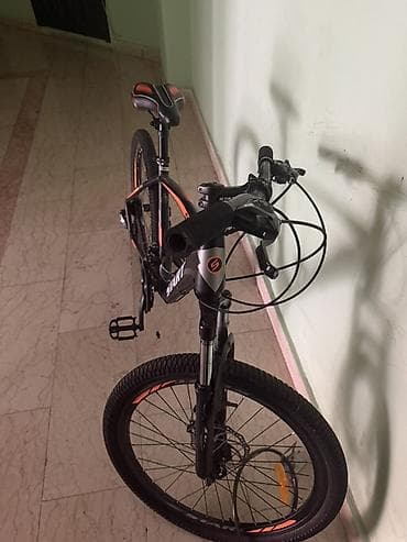 velosiped 21: START Speed dağ velosipedi - Rəng: mat qara, narıncı-qırmızı — 4