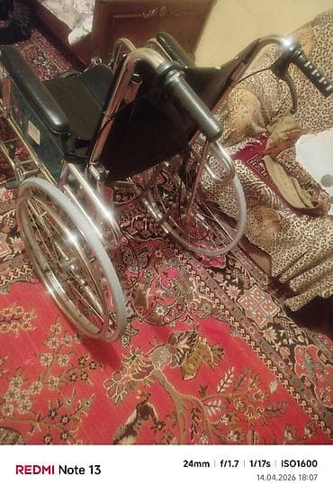 universal araba tako dalga classic: Mexanik əlil arabası - Çərçivə: xrom/rəngsiz metal, möhkəm — 4