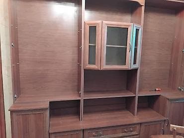 skaflar: Klassik üslubda iri ölçülü qonaq otağı divar-modulu - Material: ağac — 1