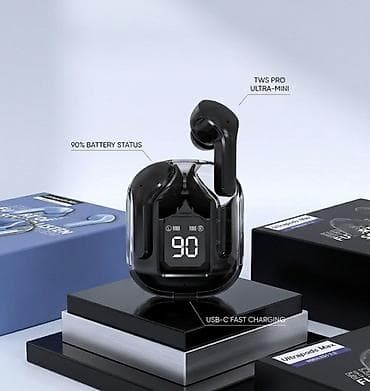 sifre deyisme: Yeni Simsiz (Bluetooth) Qulaqcıqlar, rəng - Qara — 2