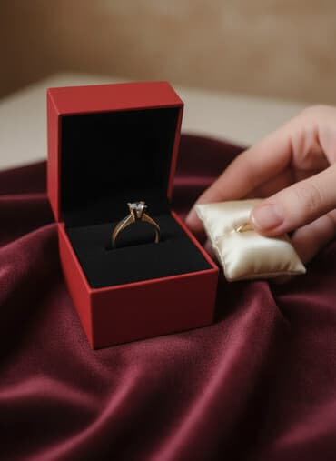 yaqut qaşlı uzuk: Nişan, Üzük, Sarı qızıl, 585 Əyar — 1