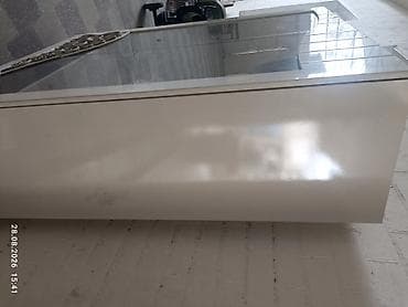 Biznes üçün avadanlıq: Ağ rəngli vitrin/komod dəsti - Material: MDF/taxta əsaslı, parlaq lak — 1