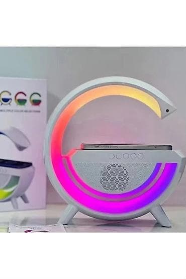 logitech rol: Bluetooth dinamik və LED masa lampası – 3-ü 1-də multimedya qurğusu - — 3