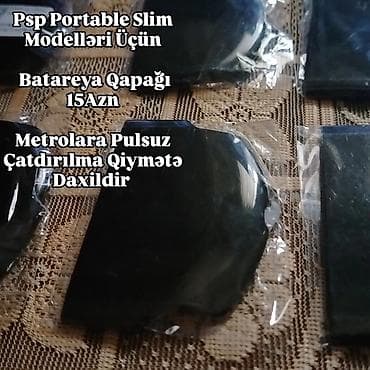 Məhsul: PSP Portable Slim modelləri üçün batareya qapağı - Uyğunluq