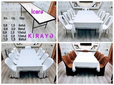 arenda kompressor: Stol stul icaresi, kirayə qablar Ad günləri, nişan, xına, toy axşamı — 5