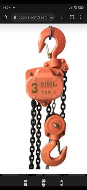 texnika satisi: Tal vital firması 1 tondan 5 tona kimi var zəncir 3 metrədir qiymətlər — 4