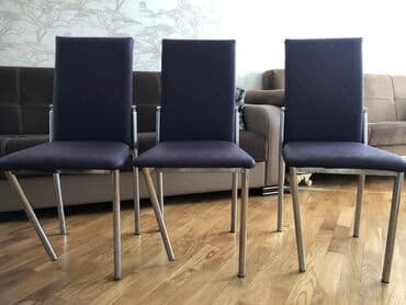 stollar ve stullar: Tecili satilir. 3 eded metbext stulu -20 azn Her bir stulun qabagdaki — 3