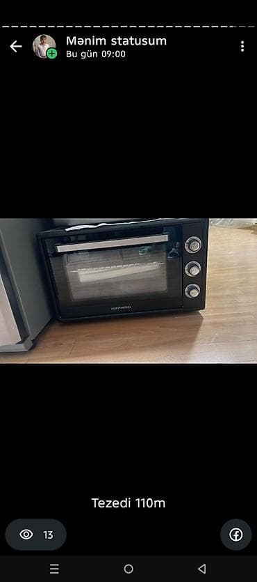 Elektrik sobası Stolüstü