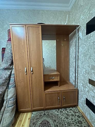 dolab skaf: Dəhliz üçün çoxfunksiyalı mebel dəsti - Material: ağac teksturalı — 1