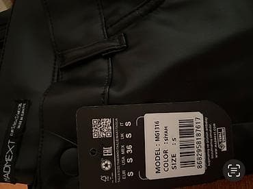 deri salvar modelleri: Şalvar, S, rəng - Qara — 2