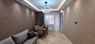 7ci mikrorayonda. 5/5, orta təmirli bütün əşyaları ilə 2 otaq, YALNIZ