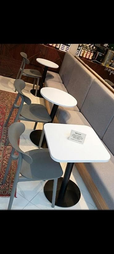 belleza mebel: Coffee shop uchun masa ve oturacaqlar hamisi birlikde 1860 Azn — 1