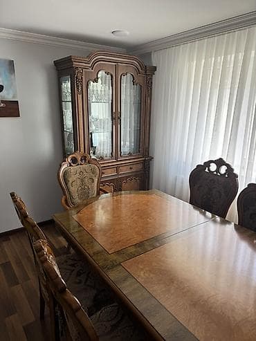 malaziya stolu: Qonaq otağı üçün, Oval masa, 6 stul — 3