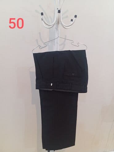 Klassik kişi şalvarı - Rəng: qara - Ölçü: 50 (şəkildə qeyd olunub) -