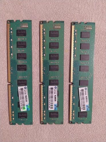 оперативная память: Operativ yaddaş (RAM) Samsung, 4 GB, 1333 Mhz, DDR3, PC üçün, İşlənmiş — 2