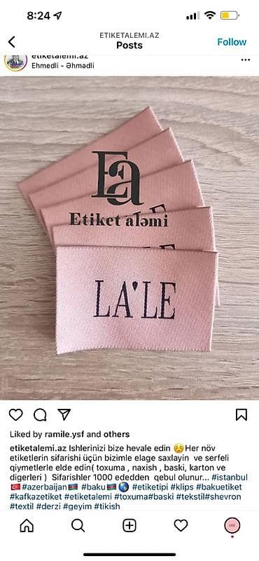 ucuz perde tül: Tekstil məhsulları üçün fərdi parça etiketləri və brend etiketləri - — 10