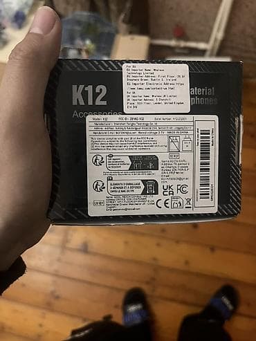 hdmi to av: K12 Zinc Alloy Helmet Headphones – dəbilqə üçün simsiz qulaqcıq — 5